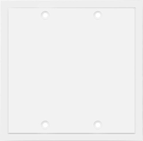 Placa de pared decorativa con borde moderno, tapa de tomacorriente para cubrir enchufe, aleación de zinc maciza duradera (ciego doble, color negro