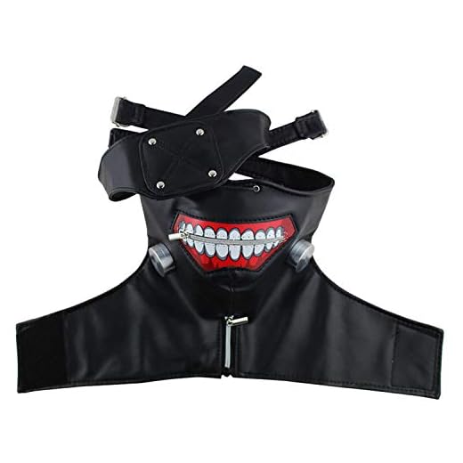 Big Fun Tokyo Ghoul Kaneki Ken 3D PU Leather Mask Halloween Cosplay Mask