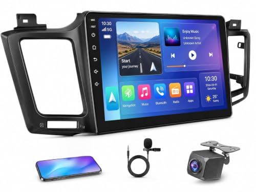 Image of 4+64GB Android Car Radio Stereo for Toyota RAV4 2013-2018: 10.2 inch 1280 * 800 Touchscreen Wireless Carplay Android Auto Backup Camera Mirror Link GPS Bluetooth 5G WiFi FM DSP RDS