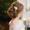 5 Pièces Peigne Cheveux Mariage Pince Fleur Cheveux Perle Or Fleur Barrette Accessoires Cheveux Mariage Fleur Accessoire Cheveux Mariage Fille Femme #4
