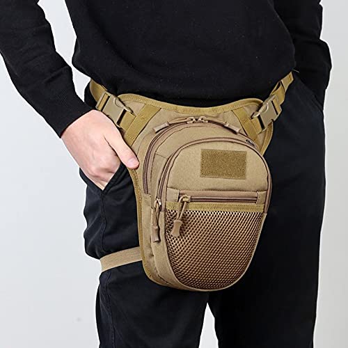 Riñonera Moto Bolso de Pierna a Prueba de Agua a Prueba de Agua para Hombres Hip Bum Big Bell Paquete FANDY Paquete CINA Viaje MACISION MOTICA Cross Cross Bolsos DE Hombros Riñonera (Color : Black)