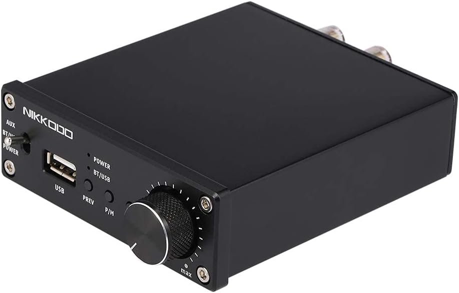 Generic NK-368R Digital Audio Power Amplifier BT 4.0 Mini Audio Receiver Amp Dual Channel 50W + 50W with Power Adapter