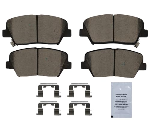 Image of HUSCH Front Ceramic Brake Pads Kit Fit For Hyundai Azera, For Kia Sorento | For Hyundai Azera 2012-2017, For Santa Fe 2010-2012, For Santa Fe Sport 2013-2016, For Kia Sorento 2009-2015
