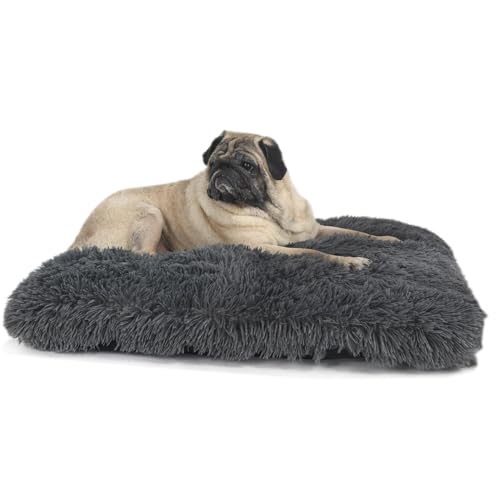V'shiqognzpg Dog Bed Medium Size Dog Washable Waterproof Super Soft Dog Sleeping Mattress with Removable and Washable Cover Dark Grey