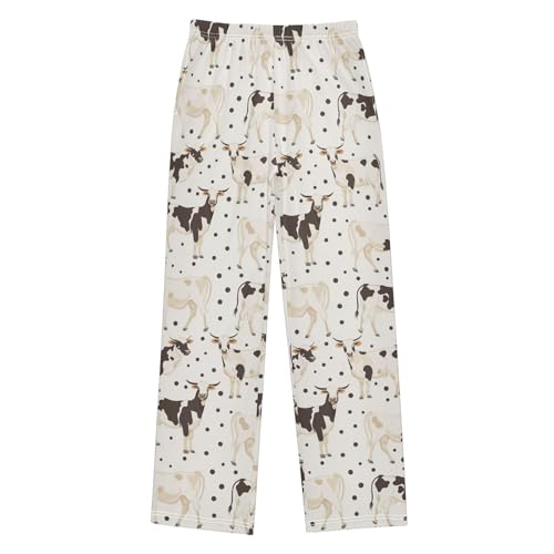 Vdsrup Cows Polka Pajama Pants Pajama Bottoms Soft Sleep Pjs Lounge Pants S2