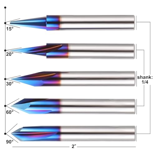 HQMaster 5Pcs V-Groove Angle Set