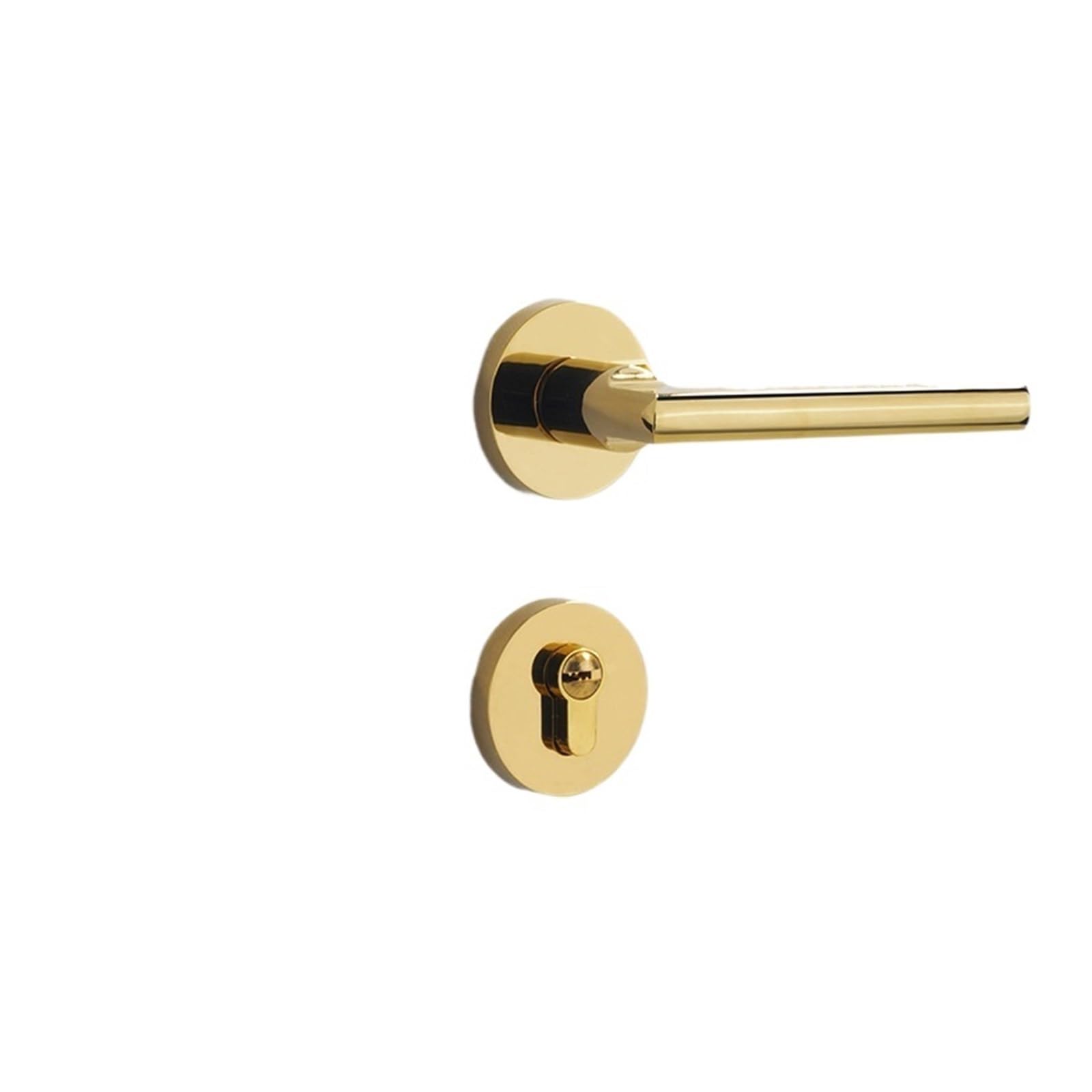 NYRXRYTCA Golden Indoor Bedroom Lock Household Wooden Door Lock Magnetic Silent Split Door Lock(001 gold 58 magnetic type C)