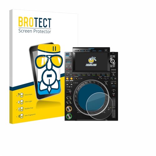 BROTECT Protector Pantalla Cristal para Pioneer CDJ 3000 (Círculo) Protector Vidrio - [Dureza 9H, Anti-Arañazos]