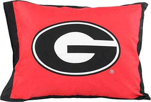 Image of College Covers Everything Comfy Georgia Bulldogs Reversible Big Logo Soft and Colorful Comforter, Twin