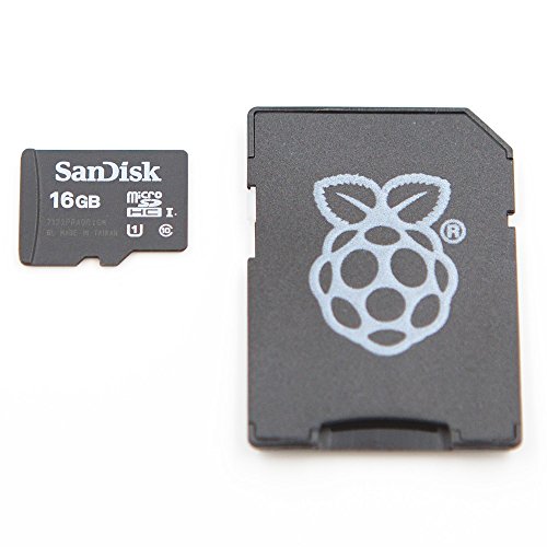 Preisvergleich Produktbild Raspberry Pi Noobs 16GB microSD-Karte und SD-Kartenadapter