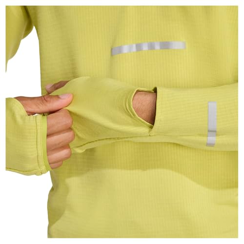 adidas Men's Haut à Demi-Zip de Running Adi365 Climawarm+, Preloved Lime, XL