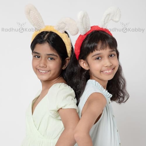 Image of Radhu & Kabby Kids Hairband | Soft Plush Headband for Kids with Fun Animal Figure | Hair Accessory for Girls