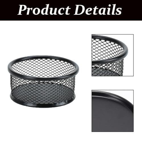 BE-TOOL Organizador de dispensador de clipe de papel metálico, aço esmaltado de alta temperatura, mu