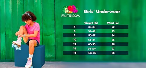 image for Fruit of the Loom Girls' Tag Free Cotton Brief Underwear Multipacks, B