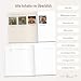 mintkind® Erinnerungsbuch Hund Tagebuch Vier Pfoten & ein ganzes Leben mit Platz für Fotos Geschichten Reisen Geburtstage Lernerfolge Geschenk Hundebesitzer Leinen Einband 96 Seiten