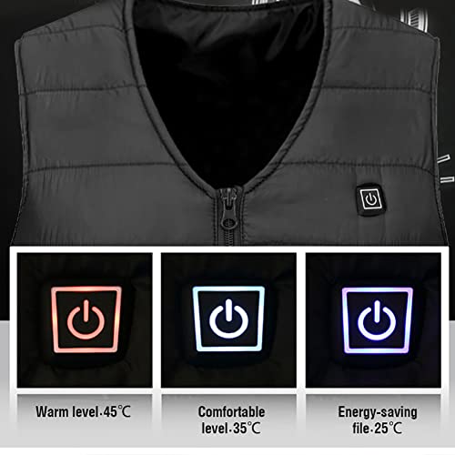 Chaleco calefactor para caza y deportes de invierno con carga USB 4
