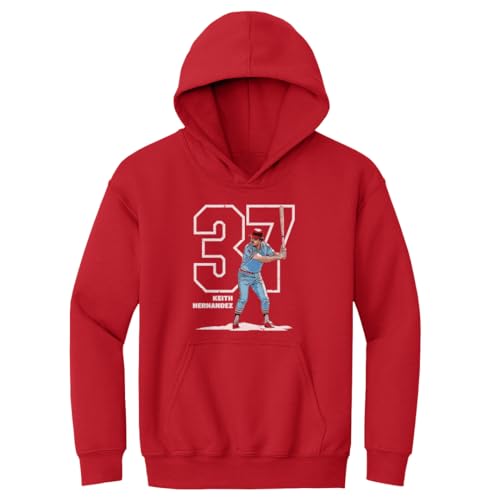 500 LEVEL Keith Hernandez Kids Hoodie - Keith Hernandez Outline