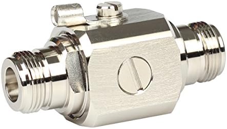 RFiotasy Lightning arrestor N Female to Female 50 Ohm Lightning Surge Protector with 90 V Gas Tube DC-3GHz