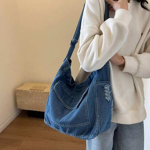 Bolso Mensajero Denim 2025, Crossbody Unisex miniatura 2