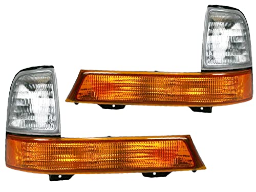 Aftermarket Replacement Left Right Sides Pair Park Signal Side Marker Lights for 1998-2000 Ford Ranger