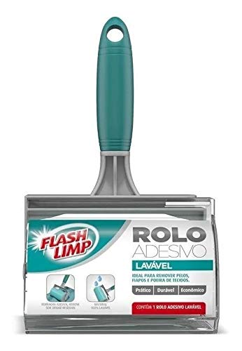 Flash Limp Rolo Adesivo Lavável Para Remover Pelos Fiapos E Poeira Flp6497