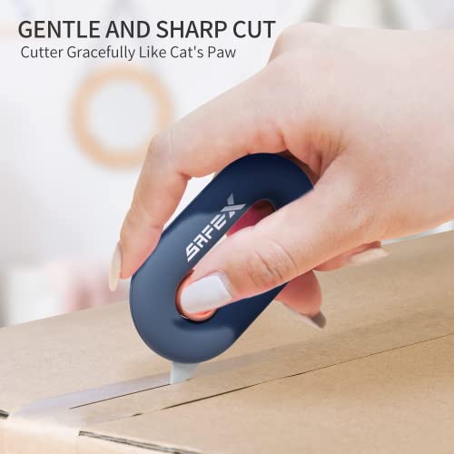 Image of Ceramic Box Cutter Retractable, Safety, Cute, Magnetic Package Opener, Box Opener Cutter for Daily Online Shopping /Kitchen /Office /Baby Beauty Gift Unpacking