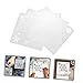 jojofuny 2sets Reusable Snowflake Stencils for Painting Christmas Craft Templates for Journals Cards and Home Decor Easy to Use Art Tools