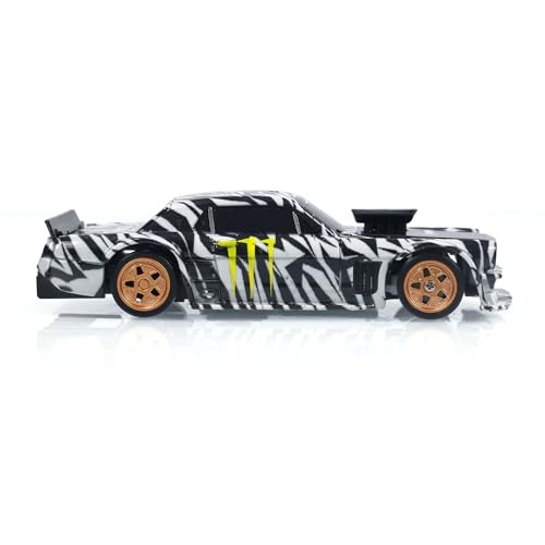 Image of 1 /43 Scale RC Drift Race Vehicle with Gyro 4WD Ready to Go RC Race Car Mini Remote Control Car Tyres Traffic High Speed Race Toy Gift Model for Ages14+(Zebra Print)