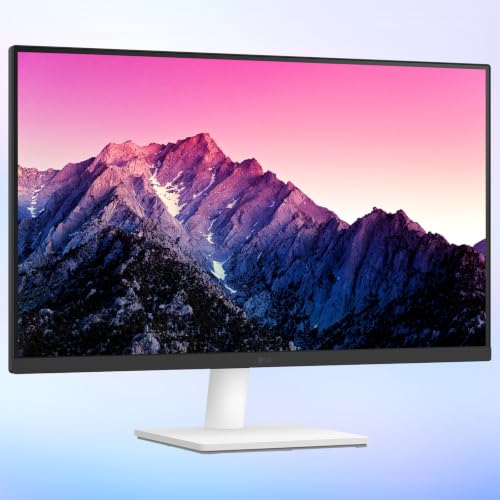 Image of LG 27 inch Computer Monitor, 4K UHD IPS Display with HDR10 and 90% DCI-P3 Color Gamut, 3-Side Virtually Borderless Design, Anti-Glare, Reader Mode, Flicker Safe, and Tilt Adjustable Stand - White