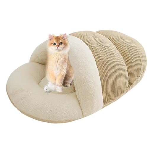Lifetips ブリティッシュロングヘア British Longhair ペットベッド 犬猫兼用 冬用 寝袋型 ふわふわ クッション 保温 防寒 洗える 小型犬 中型犬 室内 おしゃれ 北欧風 ソファ ハウス 快眠グッズ 抱っこ感覚 多頭飼い対応 寝具