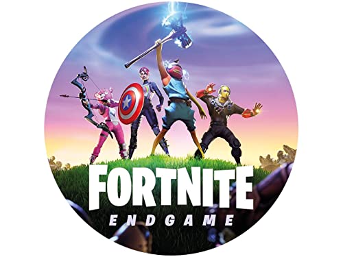 Tortenaufleger Fortnite, rund 20cm Fondantpapier PREMIUM Cover