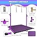 JOYSFIT Adjustable Gymnastics Bar for Kids with Mat - Sturdy Kip Bar with Rings, Horizontal Bar for Home Training, 3'-5' Height, Ages 3-15, 250 LBS Capacity, Easy Assembly.