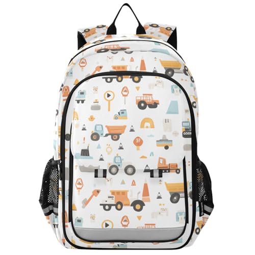 Sac à dos pour ordinateur portable enfants imperméable voyage lycée motif camion