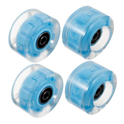 Toddmomy Outdoor/indoor Roller Skates Flashing Wheels 4pcs Light up Wheel Set Easy Install and Stylish