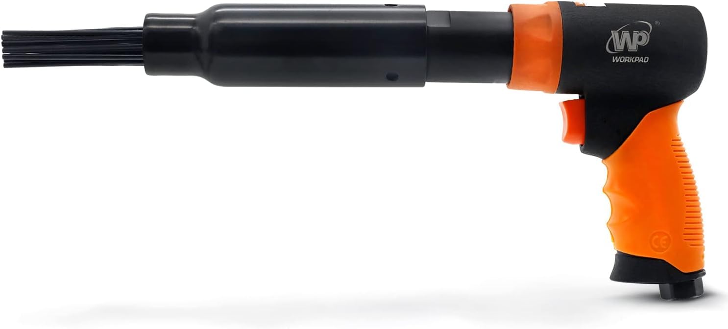 WorkPad Professional Compressed air Needle Scaler 5000 RPM Needle Gun, 19 Needles,Rust Remover, Paint Remover, Powerful and Safe!