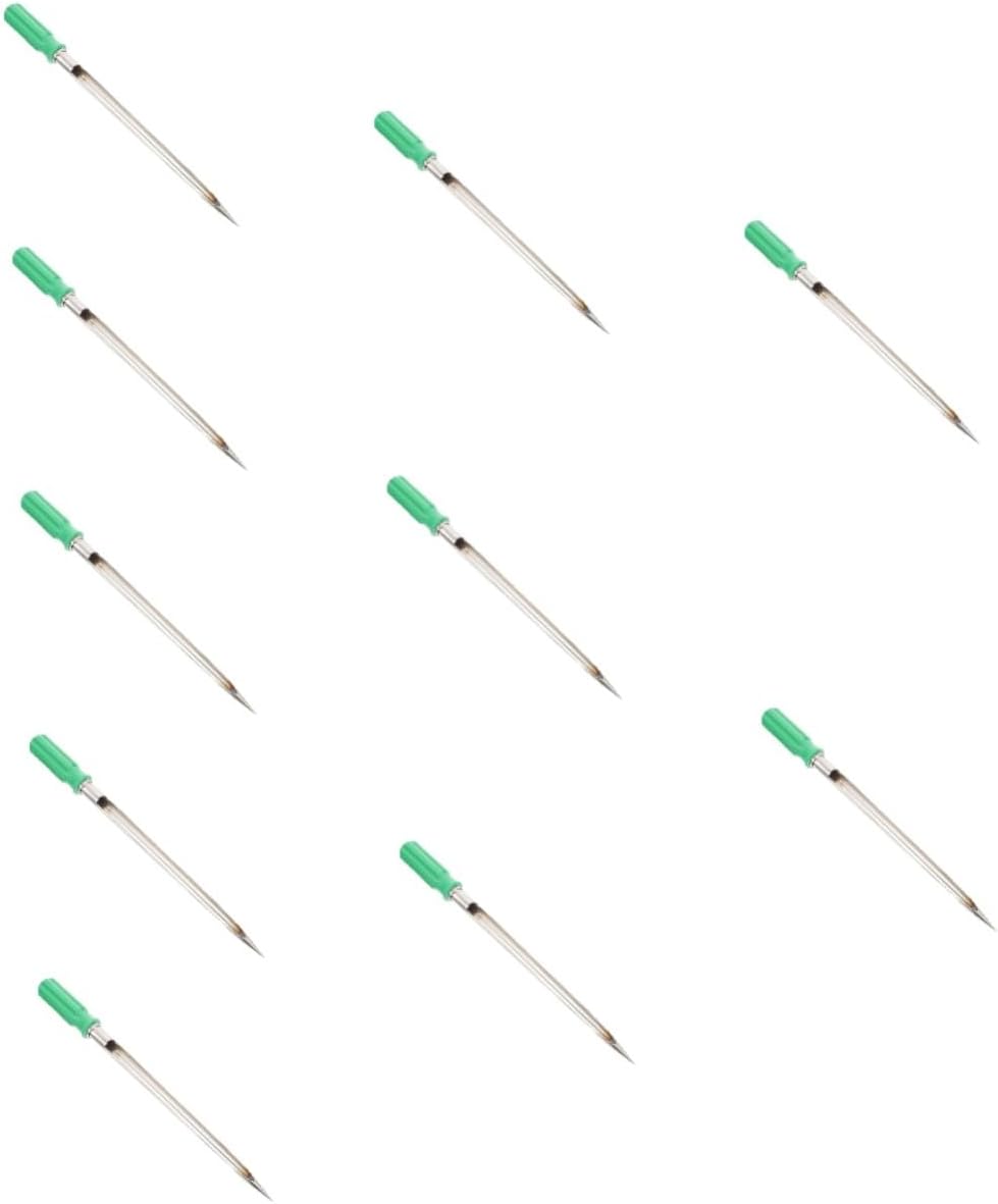 VANZACK 10pcs Stainless Steel Grain Probe Sampler with Plastic Handle for Corn Rice Durable and Reusable Tool for Quick Inspection of Grain Characteristics