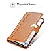ProCase Galaxy Note 10 Plus Case Flip/Note 10+ 5G Genuine Leather Case，Vintage Wallet Folding Magnetic Protective Cover with Kickstand Card Holders for Galaxy Note 10+ / Note 10 Plus /5G 2019 -Brown