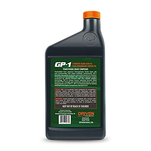 Aceite para motor 20w-50 Driven Racing Oil 6 quart miniatura 3