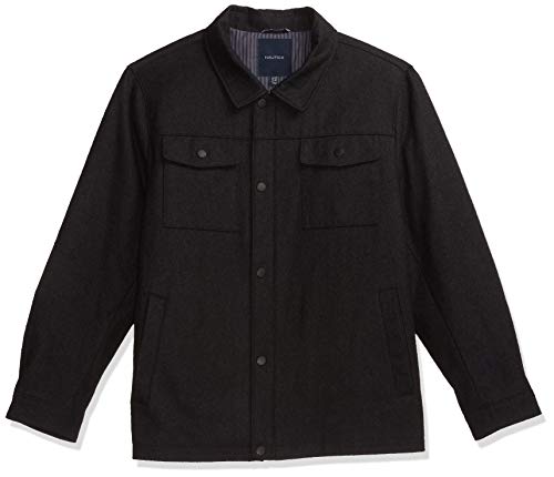 Image of Nautica Men's Wool Blend Peacoat - Double-Breasted Winter Coat, Regular, Big & Tall Sizes
