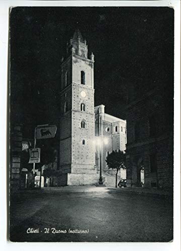 1957 Chieti Duomo notturno DEST. Grosseto FG B/N VG