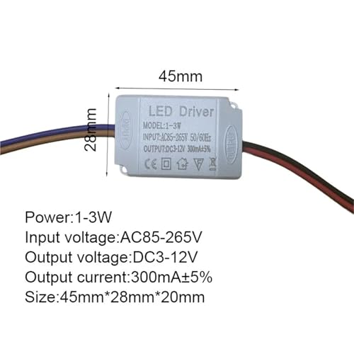 Driver LED 300mA 1-3W transformateur de courant constant AC85-265V - 2