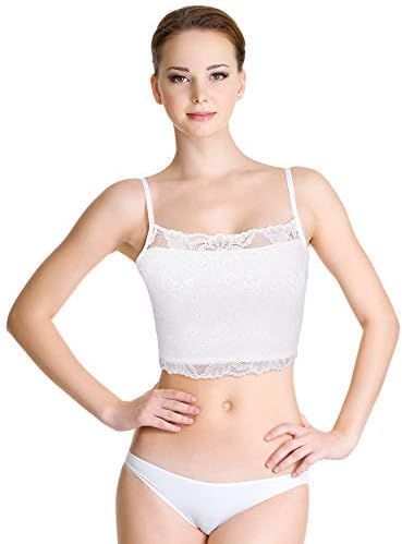 Boao 4 Pieces Women's Lace Camisole Stretch Half Cami Breathable Bra Comfort Lace Bralette Top for Lady Girls - Image 2