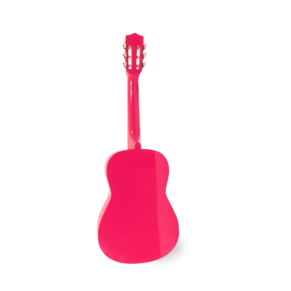Chitarra Classica YKW Bambino 34" 86cm Rosa Kit 3 Plettri
