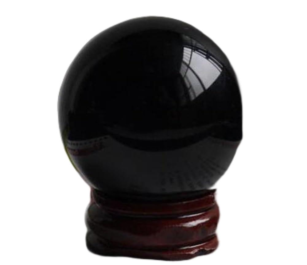 Cristal d'obsidienne en boule de 5cm à offrir comme objet de décoration unique