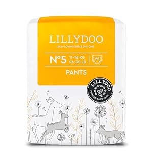 LILLYDOO Baby Windeln Pants - Größe 5 (11+ kg), 22 Höschenwindeln, Sicherer Auslaufschutz - Hautfreundlich, Weich & Ohne Lotionen für empfindliche Haut, Dermatologisch getestet
