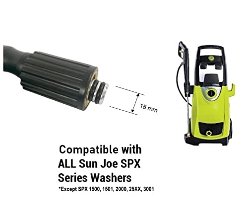 Vortxx Heavy Duty 1/4" X 20Ft Pressure Washer Extension Hose For Sun Joe Spx Series, Spx-25Hd & Spx3000-33 Replacement, M22-15Mm, 3200 Psi Flexible Kink Resistant #TOP1
