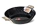Garcima 5020015 Sartén Doble Honda con Asas Esmaltada 45 cm, Metal, Negro