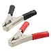 New Lon0167 2 Pcs Red Black Plastic Coated Handle 100A Battery Test Clip Alligator Clamp(2 StÃ¼ck rot schwarz kunststoffbeschichtet 100A Clip Alligator