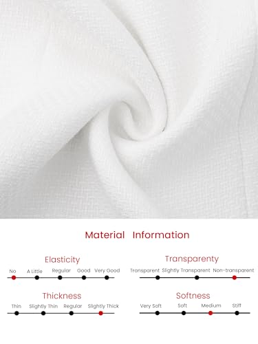 Image of Hobemty Women's Tweed Blazer Dress Collared Double Breasted A-Line Formal Work Dresses