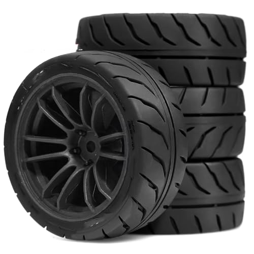 Compatible With Tamiya For TT01 TT01E For TT02 For TT02B TA06 XV01 XV02 PTG-2 1/10 RC���[�V���O�J�[�p�A�b�v�O���[�h�p�[�c �S���^�C���z�C�[��4�� RC�^�C���Z�b�g